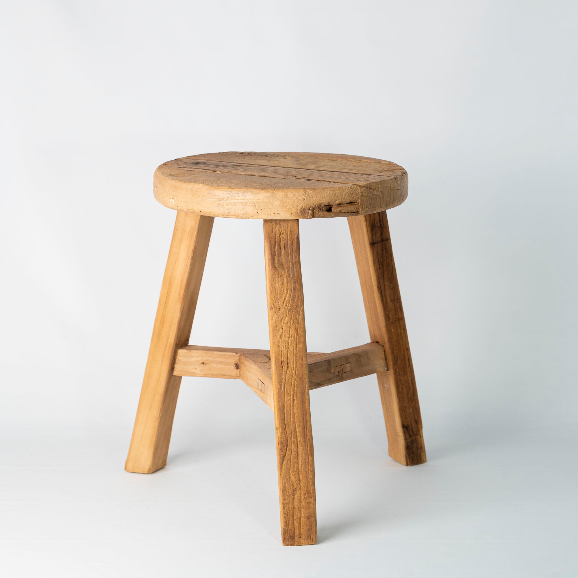 Parq Round Stool in Natural Wood – Orient: Homeware Gifts