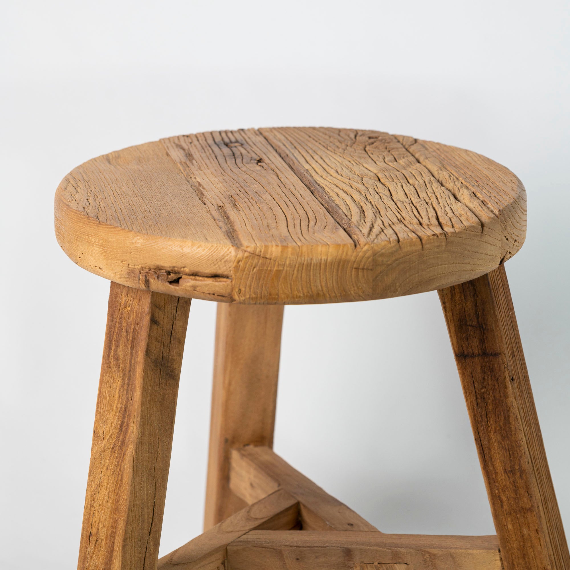 Parq Round Stool in Natural Wood – Orient: Homeware Gifts