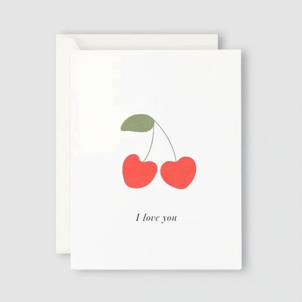 I Love You Cherries Card – Orient: Homeware + Gifts